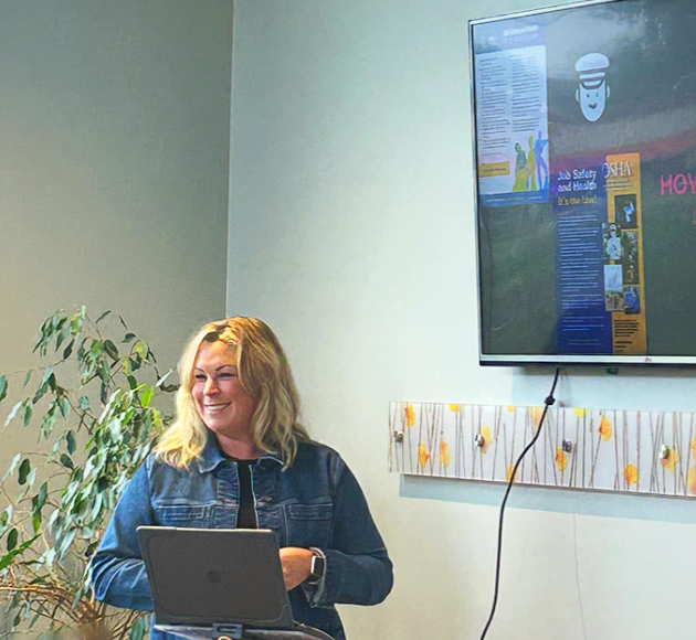 Melissa doing Compliance Training